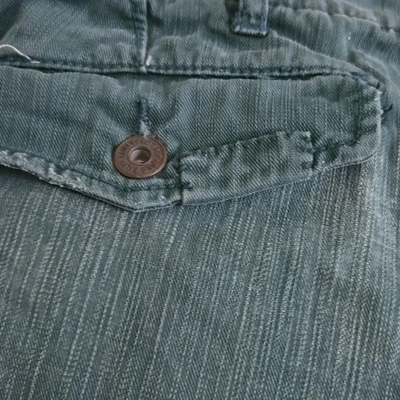 POLO Sportsman Military Green Distress 1967 Patchwork Cargo Jeans NWT - Picture 10 of 16